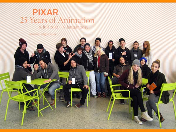 AS3M2, 20.12.2012: Besuch der Ausstellung PIXAR – 25 Years of Animation