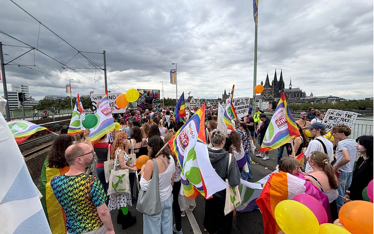 Das RRBK auf dem Christopher Street Day im Juli 2026 in Köln